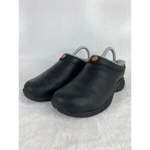 Merrell Primo Chill Bug Women’s Clogs Black Leather Slip-On Size 8.5